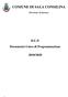 DI SALA CONSILINA. D.U.P. Documento Unico di Programmazione 2018/2020. (Provincia di Salerno)