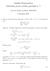 Analisi Matematica Soluzioni prova scritta parziale n. 1