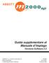 Guida supplementare al Manuale d Impiego Versione Software 2.0
