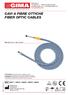 CAVI A FIBRE OTTICHE FIBER OPTIC CABLES