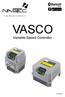 VASCO. Variable Speed Controller ITALIANO