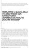 PROMUOVERE LA QUALITÀ DELLA VITA DEGLI ANZIANI NON AUTOSUFFICIENTI. L ESPERIENZA DEL MARCHIO QUALITÀ E BENESSERE