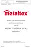 METALTEX ITALIA S.P.A.