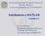 Introduzione a MATLAB