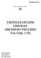 CRIVELLI GIULINI CRIVELLI ARCHIVIO VECCHIO Vol. I (bb. 1-70)