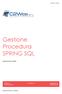 Gestione Procedura SPRING SQL