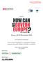 Verso i nuovi Parlamento e Commissione europei: proposte dei partiti italiani e di policy a confronto