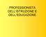 PROFESSIONISTA DELL ISTRUZIONE E DELL EDUCAZIONE