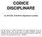 CODICE DISCIPLINARE art. 59 CCNL 21/05/2018 e disposizioni correlate
