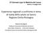 Esperienze regionali a confronto in tema di tutela della salute sul lavoro Regione Emilia-Romagna