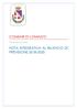 COMUNE DI LOMAZZO. Provincia di Como NOTA INTEGRATIVA AL BILANCIO DI PREVISIONE