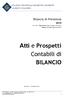 Atti e Prospetti. Contabili di BILANCIO. Bilancio di Previsione COLLEGIO PROVINCIALE GEOMETRI E GEOMETRI LAUREATI DI SALERNO