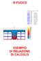 ESEMPIO DI RELAZIONE DI CALCOLO