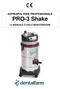 ASPIRAPOLVERE PROFESSIONALE PRO-3 Shake MANUALE D USO E MANUTENZIONE