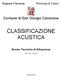 CLASSIFICAZIONE ACUSTICA