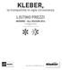 KLEBER, la tranquillità in ogni circostanza LISTINO PREZZI INVERNO - ALL SEASON maggio 2016