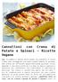 Cannelloni con Crema di Patate e Spinaci Ricette Vegane