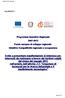 Programma Operativo Regionale Fondo europeo di sviluppo regionale Obiettivo Competitività regionale e occupazione