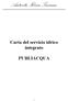 Carta del servizio idrico integrato PUBLIACQUA