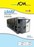 Refrigeratori d acqua condensati ad aria da 350 kw a 1600 kw. Air cooled liquid chiller from 350 kw to 1650 kw. SCREW Compressors