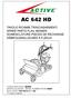 AC 642 HD TAVOLE RICAMBI TRINCIASARMENTI SPARE PARTS FLAIL MOWER NOMENCLATURE PIECES DE RECHANGE DÉBROUSSAILLEUSES À FLÉAUX
