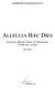 DOMENICO BARTOLUCCI ALLELUIA HÆC DIES. Soloists, Mixed Choir & Orchestra (SATB Solo, SATB) (Spartito)