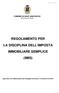 REGOLAMENTO PER LA DISCIPLINA DELL IMPOSTA IMMOBILIARE SEMPLICE (IMIS)