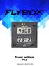 Flybox Power settings PS1 Versione 2.0 del 9/12/2014