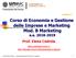 Corso di Economia e Gestione delle Imprese e Marketing Mod. B Marketing a.a Prof. Elena Cedrola