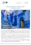 MAROCCO INDACO, CHEFCHAOUEN National Geographic Expeditions Dal al