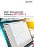 Multi Management Software APT-COM 4. Registrare, gestire, documentare