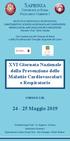 Direttore Prof. Carlo Gaudio. XVI Giornata Nazionale della Prevenzione delle Malattie Cardiovascolari e Respiratorie CORSO E.C.M.