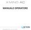 MANUALE OPERATORE. MANUALE OPERATORE X-Mind AC VD (06) 11/2016 NXACIT010D