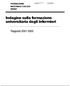 Indagine sulla formazione universitaria degli infermieri