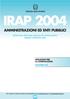 AGENZIA DELLE ENTRATE IRAP 2004 AMMINISTRAZIONI ED ENTI PUBBLICI