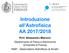 Introduzione all Astrofisica AA 2017/2018