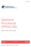 Gestione Procedura SPRING SQL