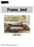 Frame_bed SCHEDA PRODOTTO PRODUCT FACT SHEET