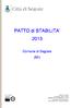 PATTO di STABILITA 2013