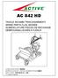 AC 842 HD TAVOLE RICAMBI TRINCIASARMENTI SPARE PARTS FLAIL MOWER NOMENCLATURE PIECES DE RECHANGE DÉBROUSSAILLEUSES À FLÉAUX