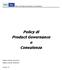 Policy di Product Governance e Consulenza