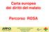 Carta europea dei diritti del malato. Percorso ROSA