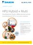 HPU Hybrid + Multi. Riscaldamento ibrido, raffrescamento ad aria e produzione di ACS in un unico sistema