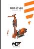 MDT 80 VEG. Geothermal Drills