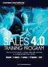 TRAINING PROGRAM Percorso di formazione e sviluppo delle skills individuali e manageriali della forza vendita MILANO 9 MARZO 5 APRILE 17 MAGGIO 2017