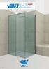 Serie Sistema scorrevole per box doccia con ammortizzatori di fine corsa. System for glass sliding shower rooms with soft close