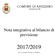 COMUNE DI ARIZZANO. (Provincia di VB) Nota integrativa al bilancio di previsione 2017/2019. (Art. 11 Comma 5 D.Lgs n. 118/2011)