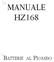 MANUALE HZ168 BATTERIE AL PIOMBO