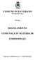 COMUNE DI LEVERANO REGOLAMENTO COMUNALE IN MATERIA DI CERIMONIALE