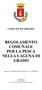 REGOLAMENTO COMUNALE PER LA PESCA NELLA LAGUNA DI GRADO